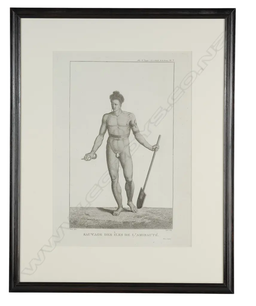 Jacques-Louis Copia (1764-1799) after Jean Piron (1767-1797) 'Sauvage des Iles de l'Amiraute', Image 1++